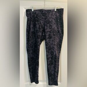 Torrid Black Floral Leggings